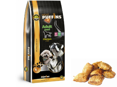 produktová řada Puffins Adult Maxi, Chicken & Lamb